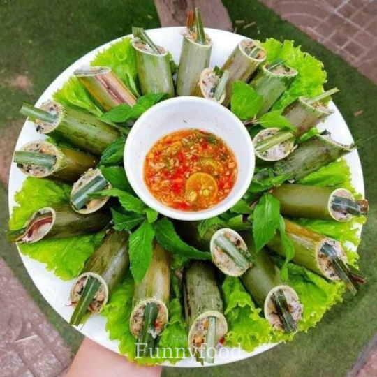 Chả Ốc Nhồi Ống Nứa