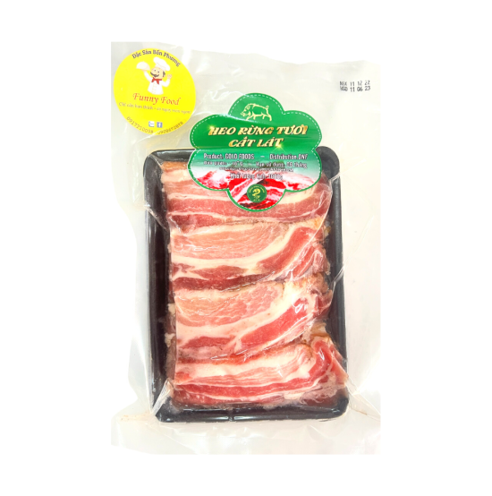Ba Rọi Heo Rừng Lai (thái lát)